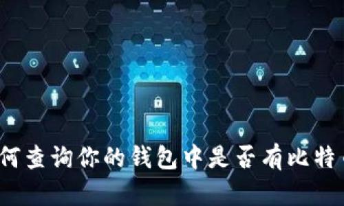 如何查询你的钱包中是否有比特币？