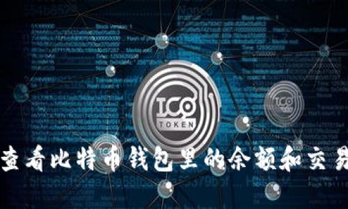 如何查看比特币钱包里的余额和交易记录